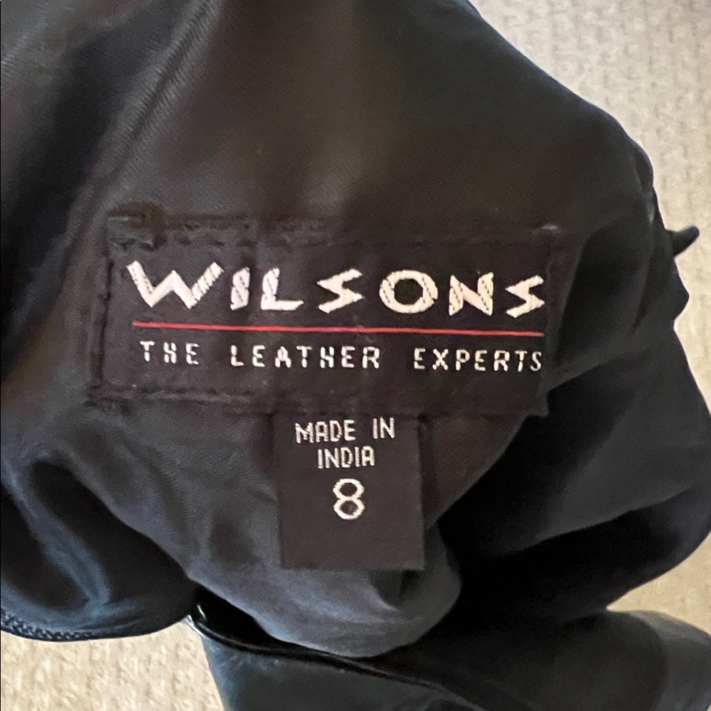 Vintage Y2K Wilson’s Black Leather Mini Skirt - Picture 4 of 10